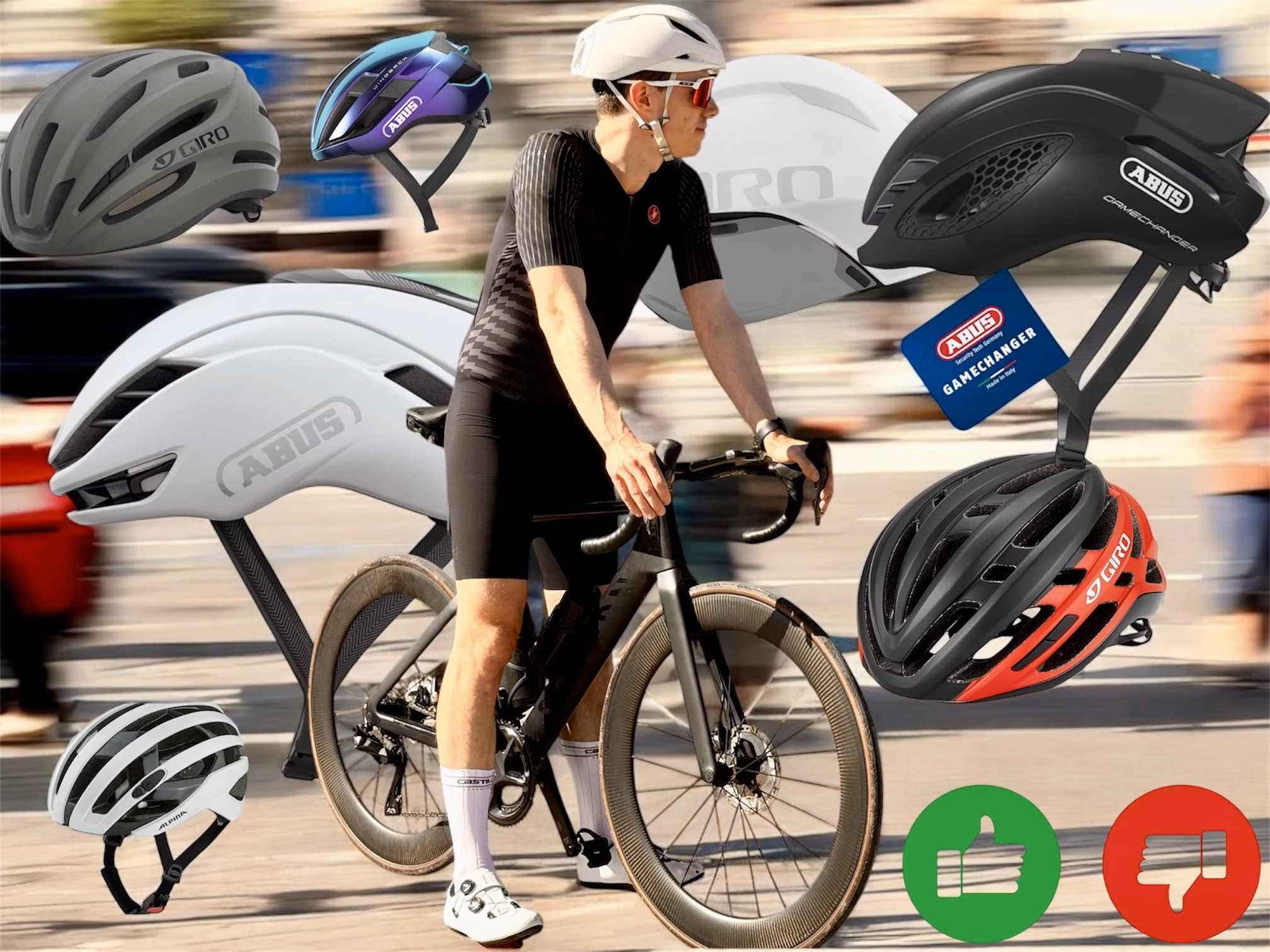 Increase road cycling visibility with a bright road helmet from our road cycling helmet review