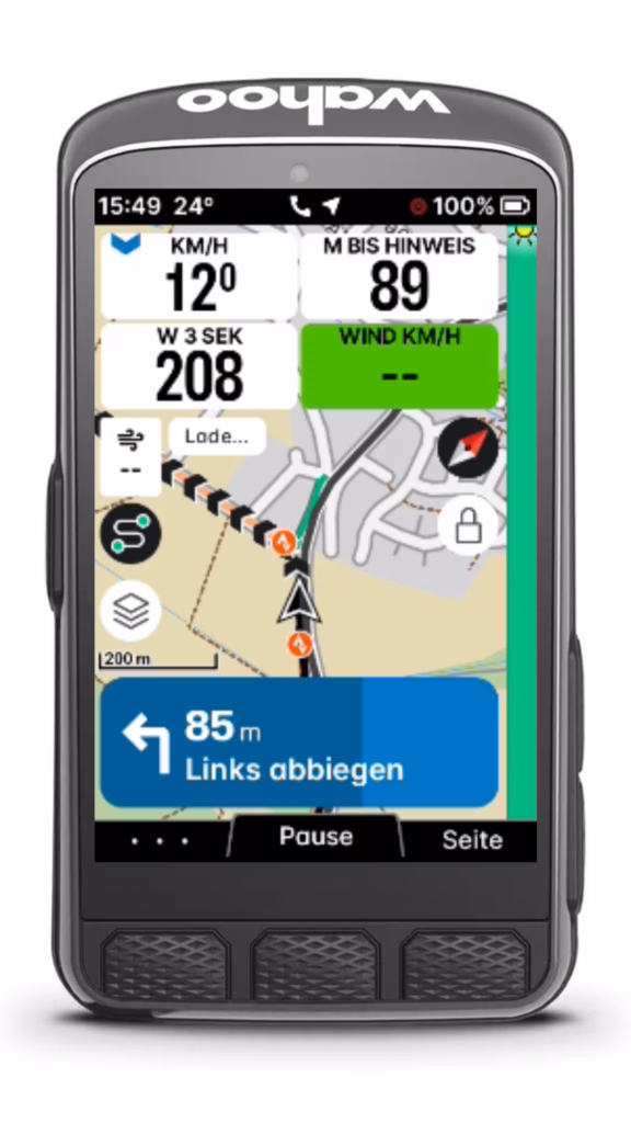 Wahoo Elemnt Ace Strava Live Segments Before the Start