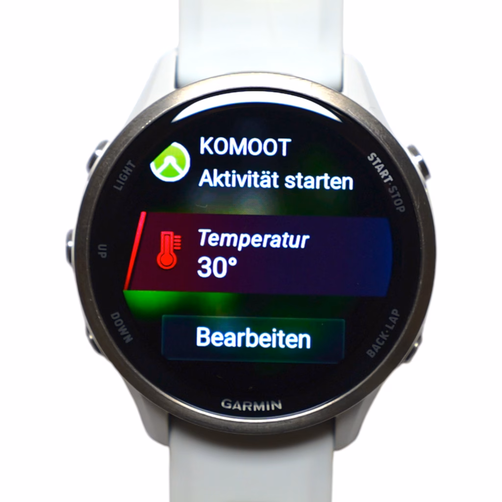 Garmin Forerunner 970 skin temperature