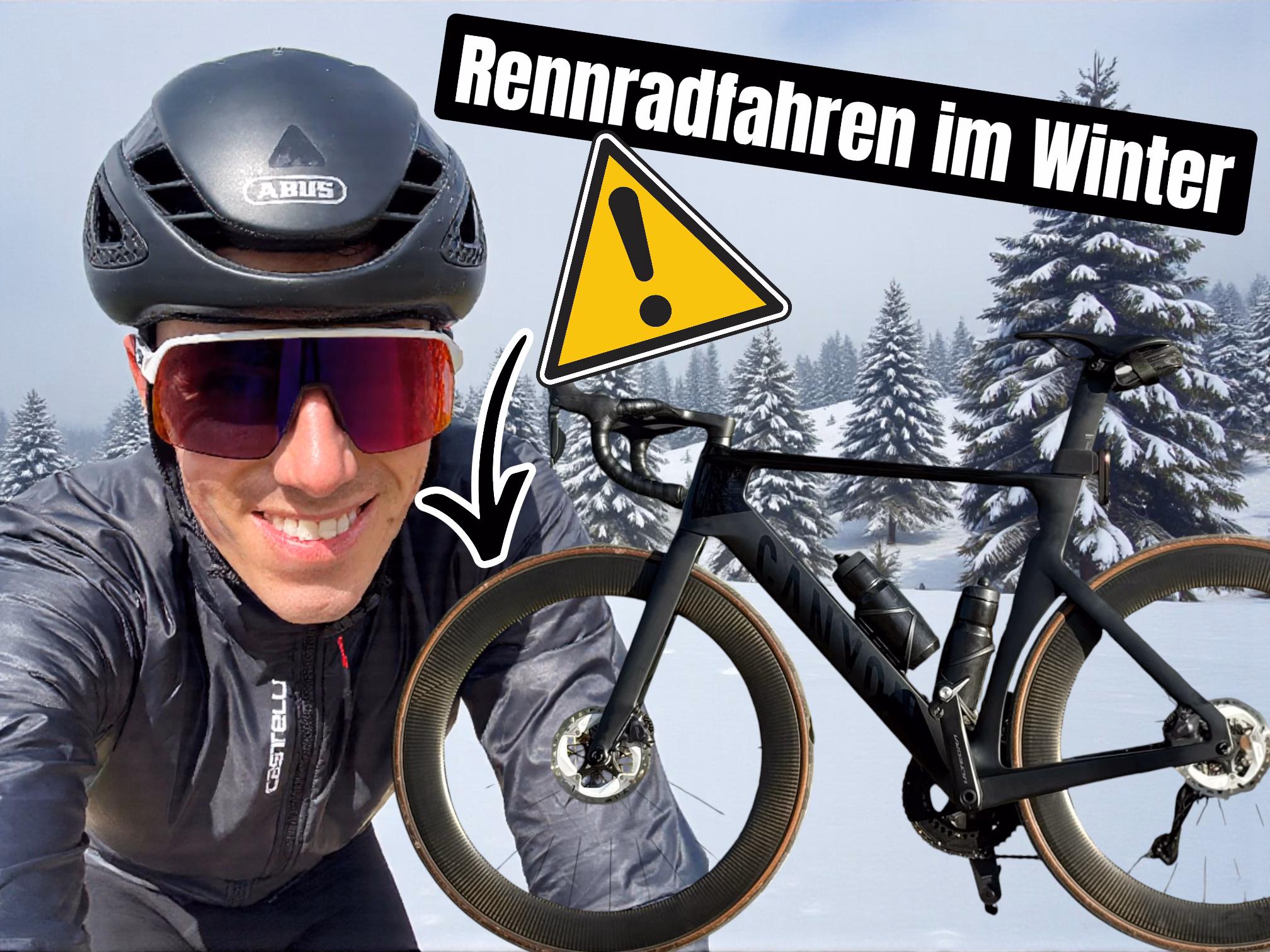 Road cycling in winter