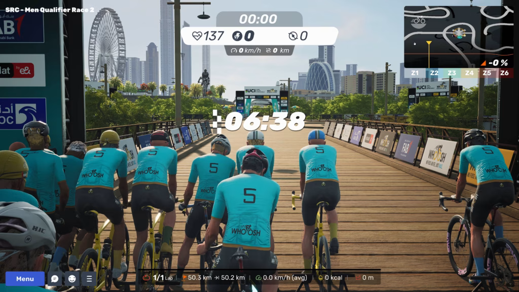 Sunday Race Club MyWhoosh - Category 5 Countdown and Start
