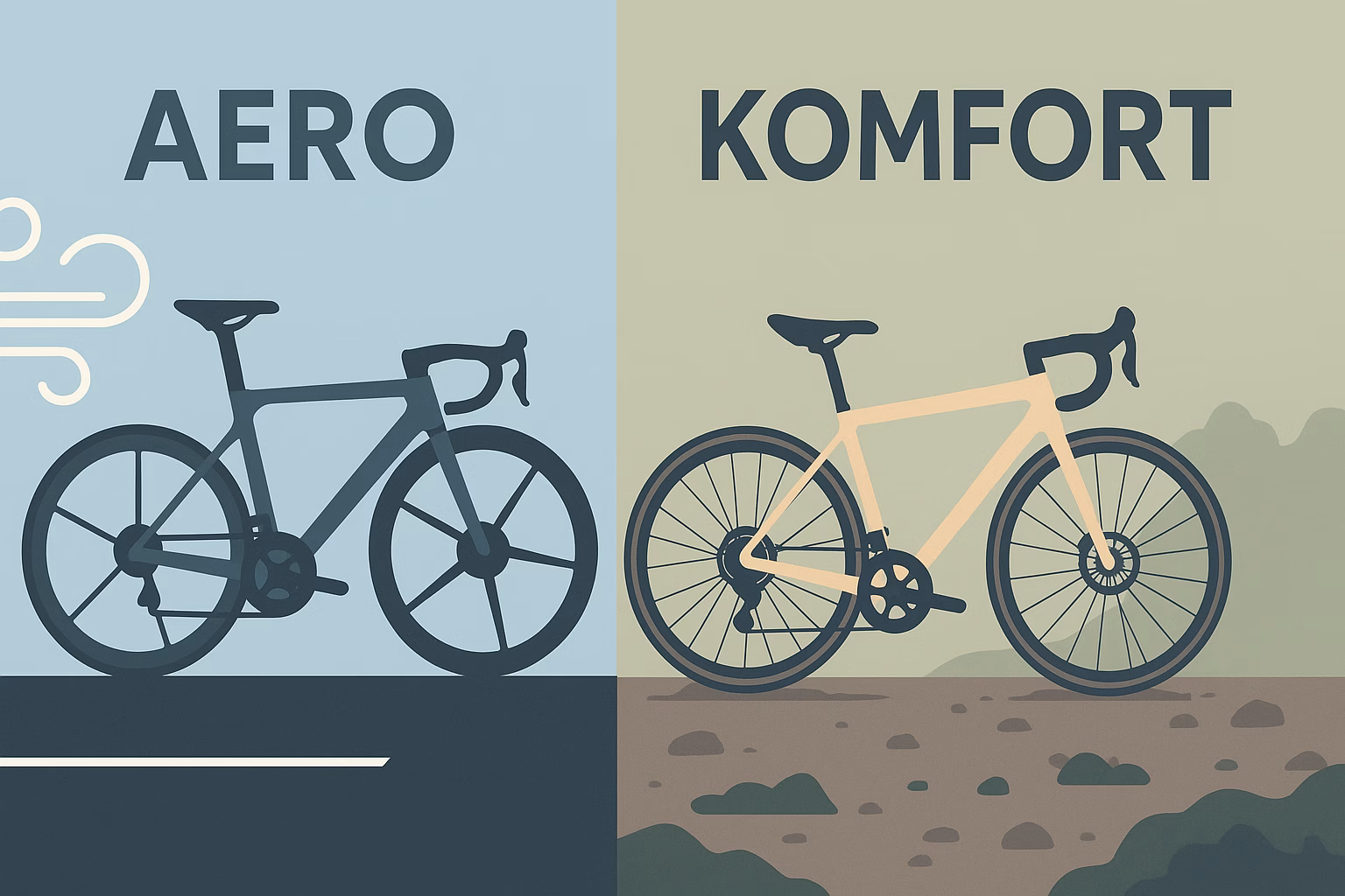 Aero vs. comfort on a road bike