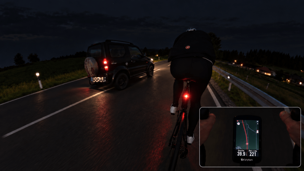 Comparison of different road bike rear lights
