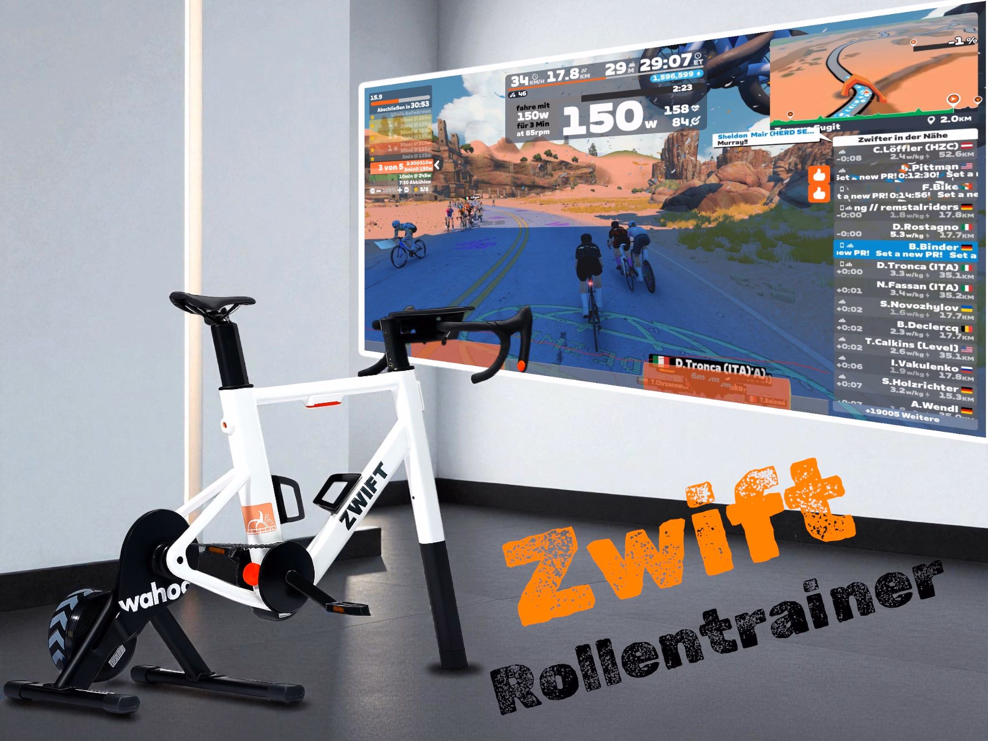 Zwift indoor trainer