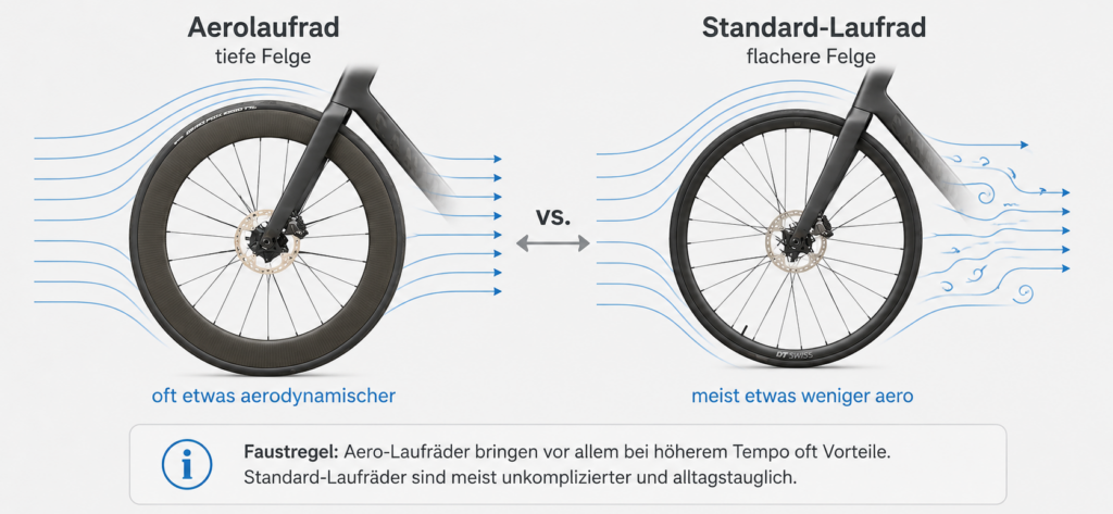 Improve road bike aerodynamics with aero wheels