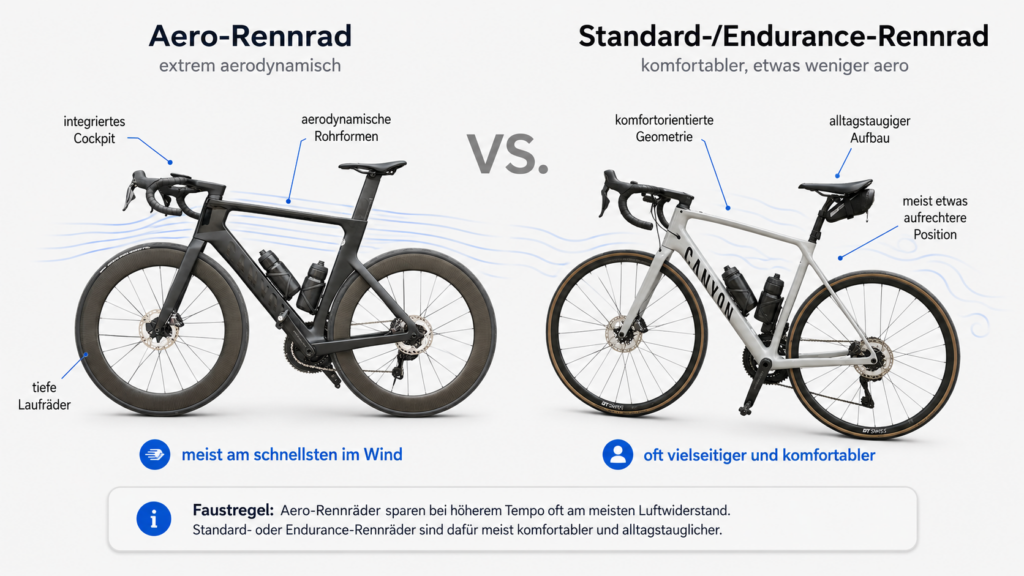 Improve road bike aerodynamics with an aero road bike