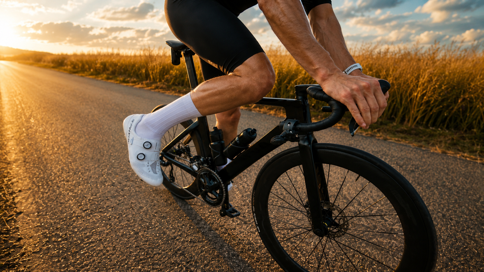 Practising Unclipping from Road Bike Pedals