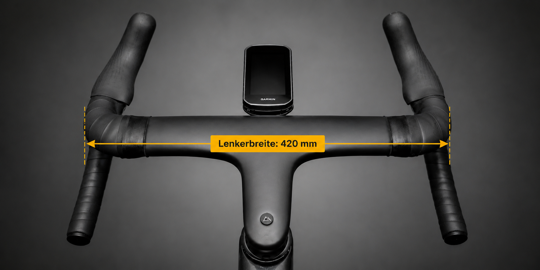 Road Bike Handlebar with Bar Tape as an Additional Illustration of Bar Width