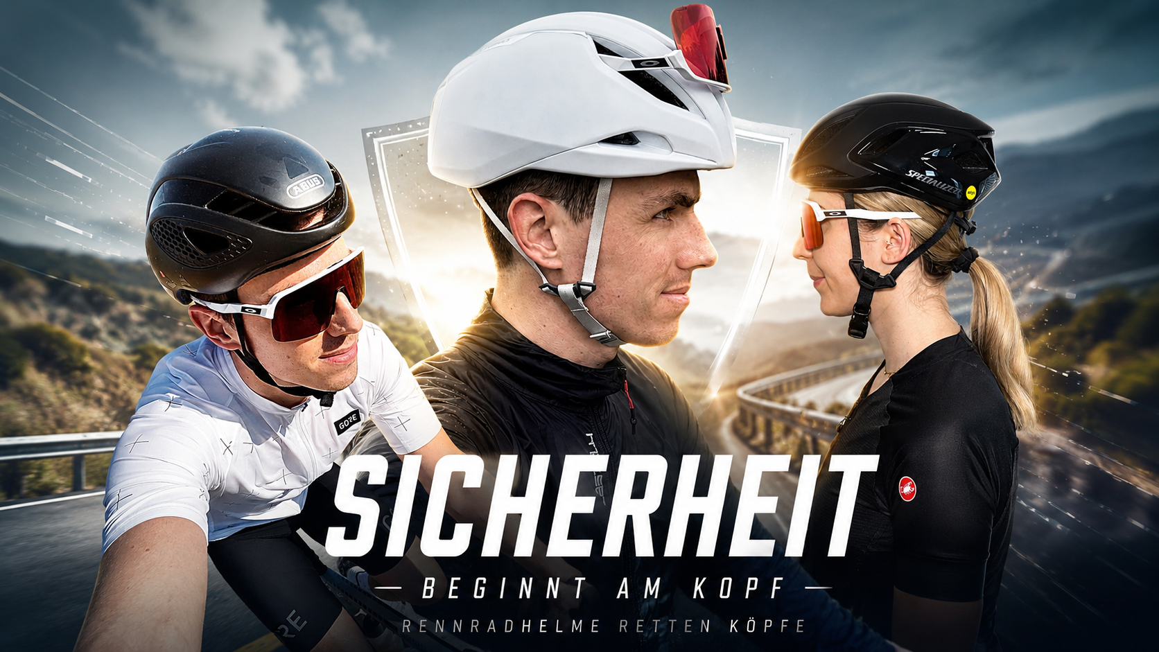 Increase road cycling visibility with a suitable helmet and bright clothing on the road