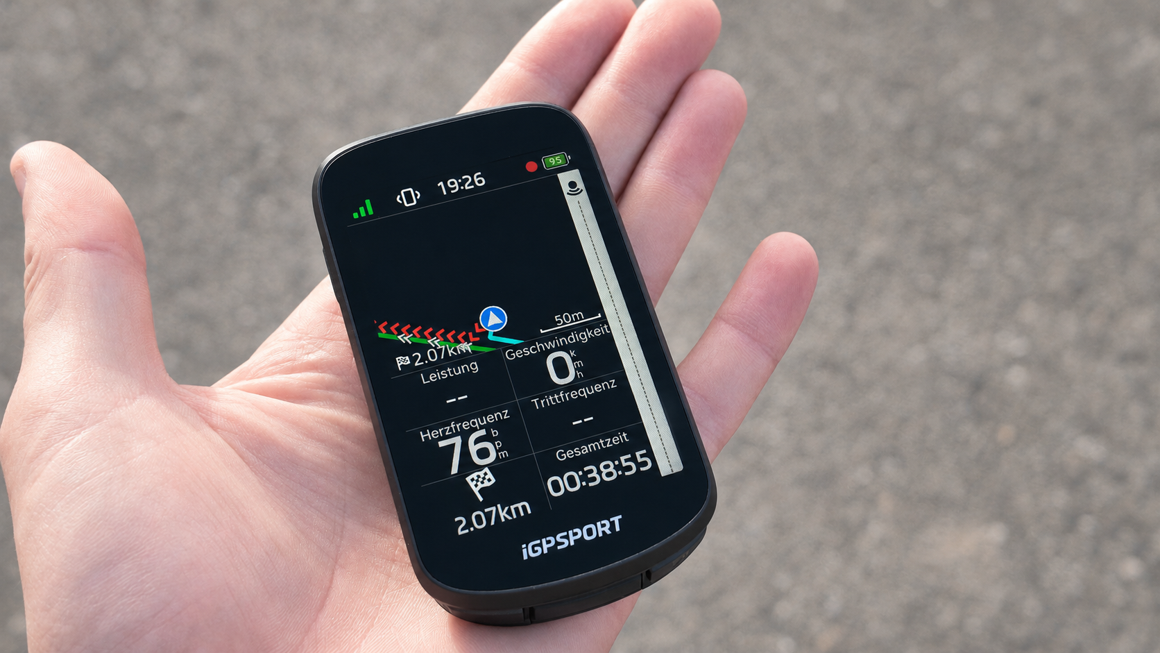 iGPSPORT BSC500 with training data