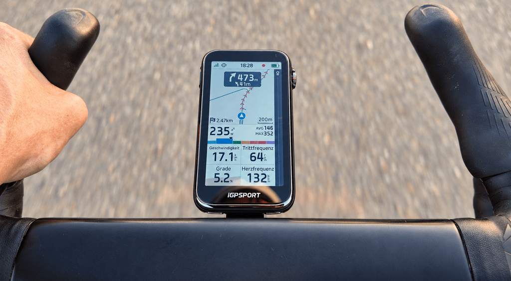 iGPSPORT BiNavi Ultra Calculating an Alternative After Leaving the Route