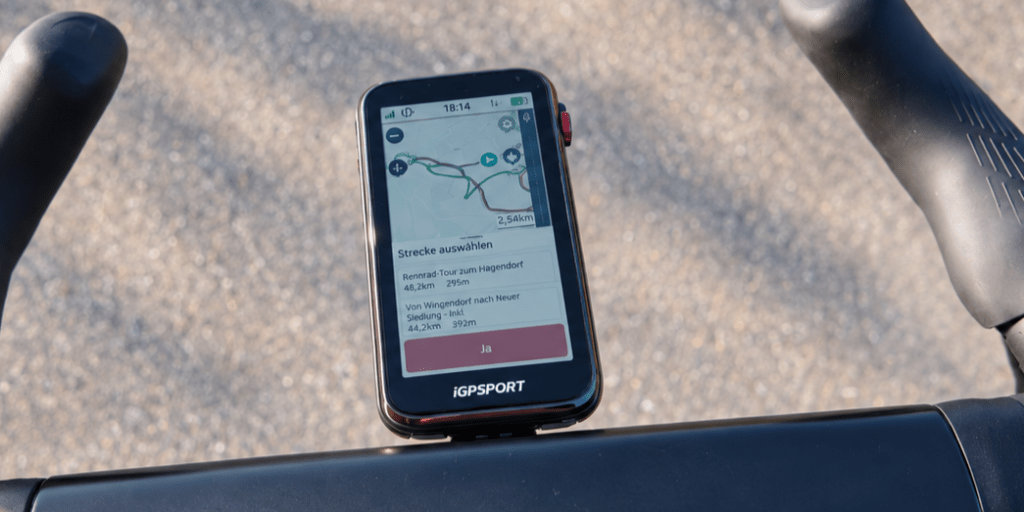 Selecting a Route from a Collection on the iGPSPORT BiNavi Ultra